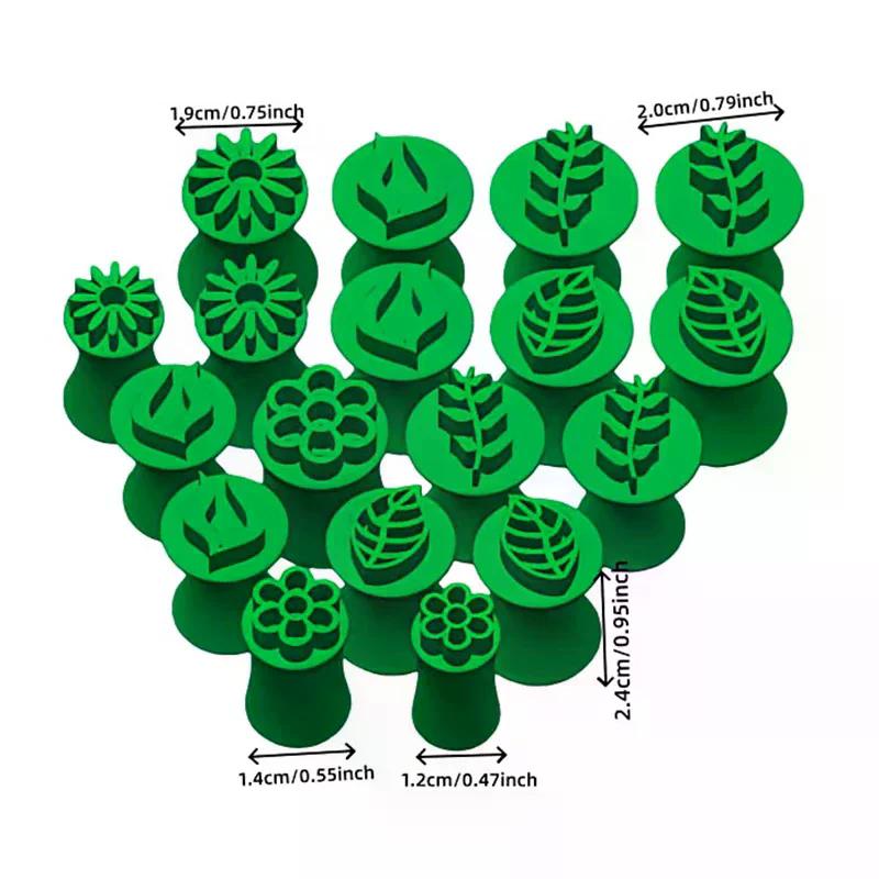 Clay Stamp & Molding Kit Flower Leaf Design DIY Crafts And Art Creations For Making, Pottery, Scrapbooking, Card Making