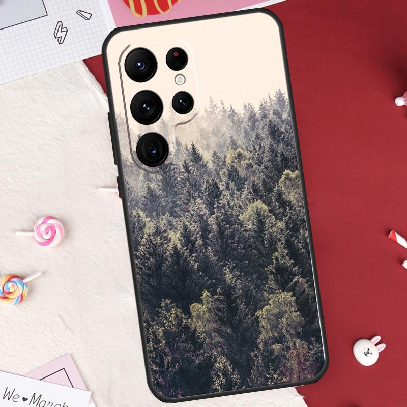 Nature Forest Mountain Case For Samsung Galaxy S24 FE S20 FE S21 S22 S23 S25 S26 Ultra S10 Plus S25 FE Cover Shell