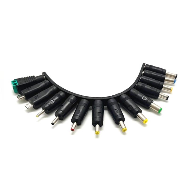 

5.5x2.1mm Universal Power Adapter Tips Connector Suitable for Laptop Phone Charger 14 in 1 Power Supply Plug Jacks Sets 1