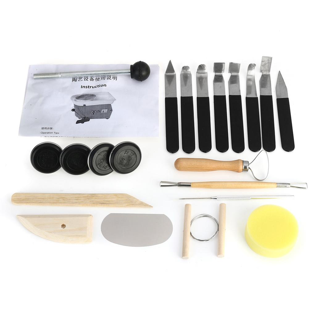 25cm 700W Brushless Electric Pottery Wheel Machine Ceramic Shaping Tool Pottery Art Machine for Student and Amateur