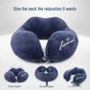 Cute U-Shaped Neck Support Pillow for Travel & Nap - Cartoon Design