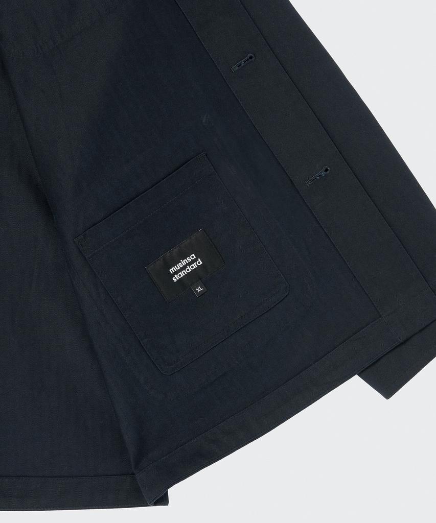 Musinsa Standard Cotton Herringbone Chore Jacket [Navy]