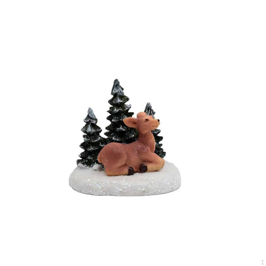 Christmas Animal Figurine Miniature Resin for Birthday Gift