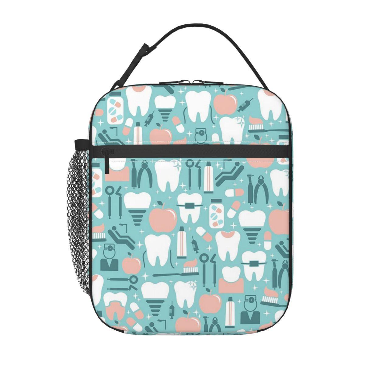 

Cartoon Tooth Dental Fairy Insulated Lunch Bag for Women Office Cooler Thermal Food Box Tote Portable Lunch Boxes Container One Size