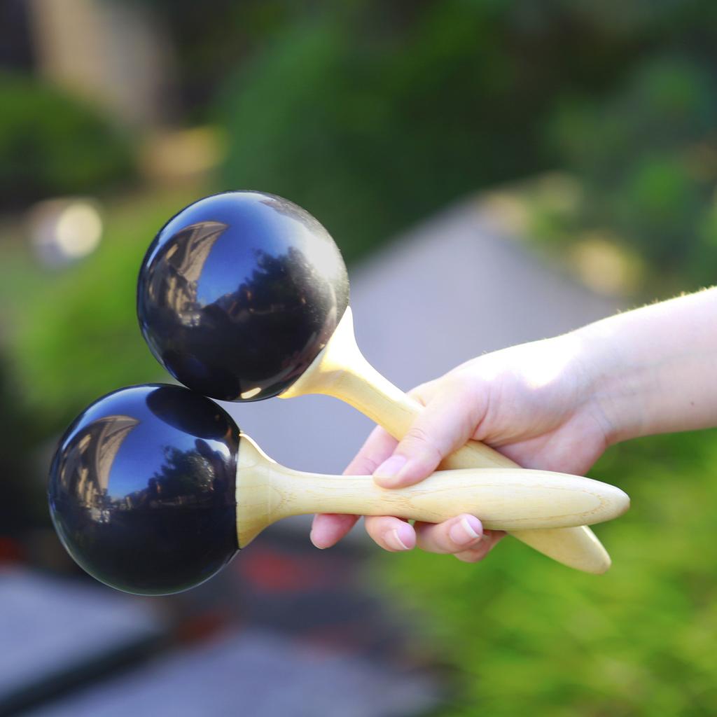 Paar Percussion Maracas Shaker Rasseln Sandhammer Percussion Musikinstrument für Musikalische Erleuchtung Partyspiel
