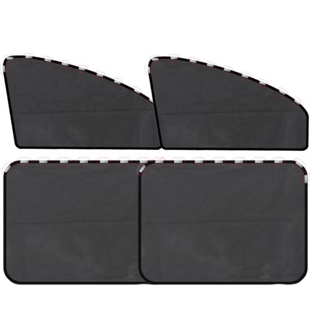 4 PCS Magnetic Design Magnetic Car Sunshade Folding UV Protection Sunshade  Side Window 4 PCS