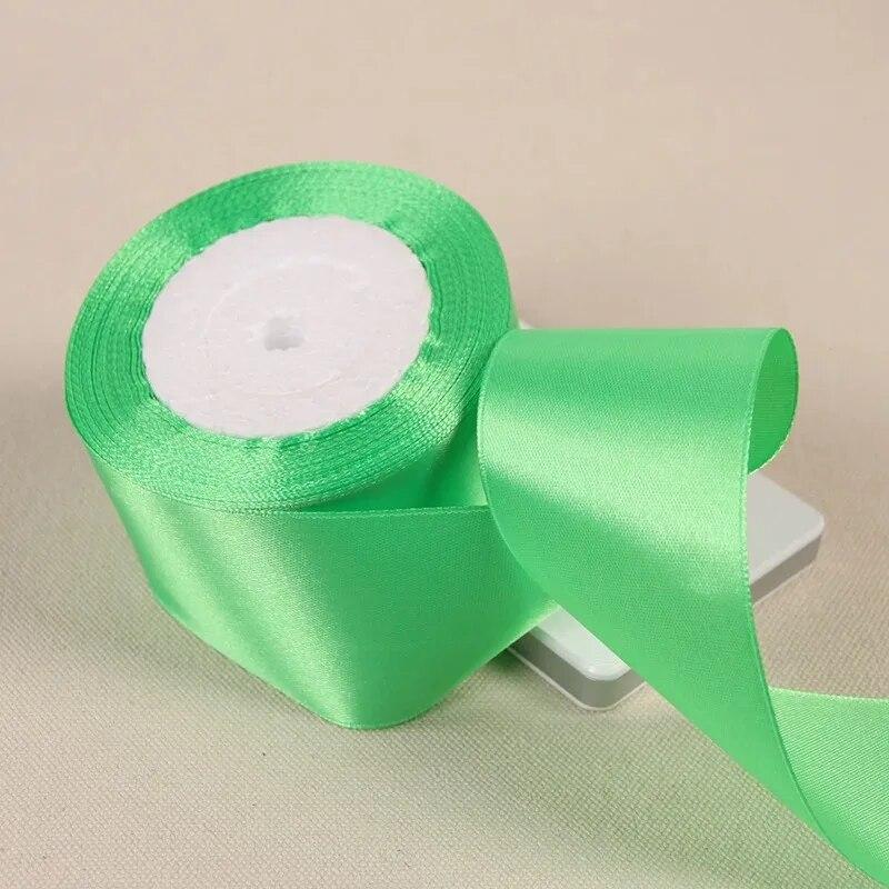 25Yards/Roll 50mm Satin Ribbons Wedding Gift Wrapping Ribbons Bow for DIY Crafts Polyester Christmas Home Decor Accessories Tape