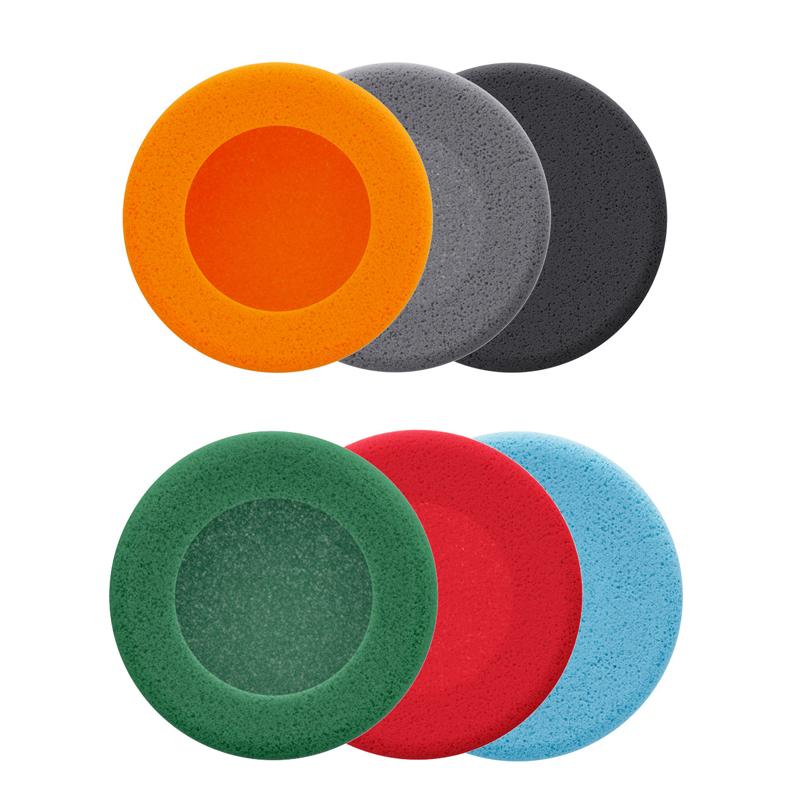FIIO HS-EH11A Black/Orange/Gray Replacement Foam Earmuffs for FIIO EH11 Headphones 3 Pairs/6 Pairs Lightweight Earmuffs