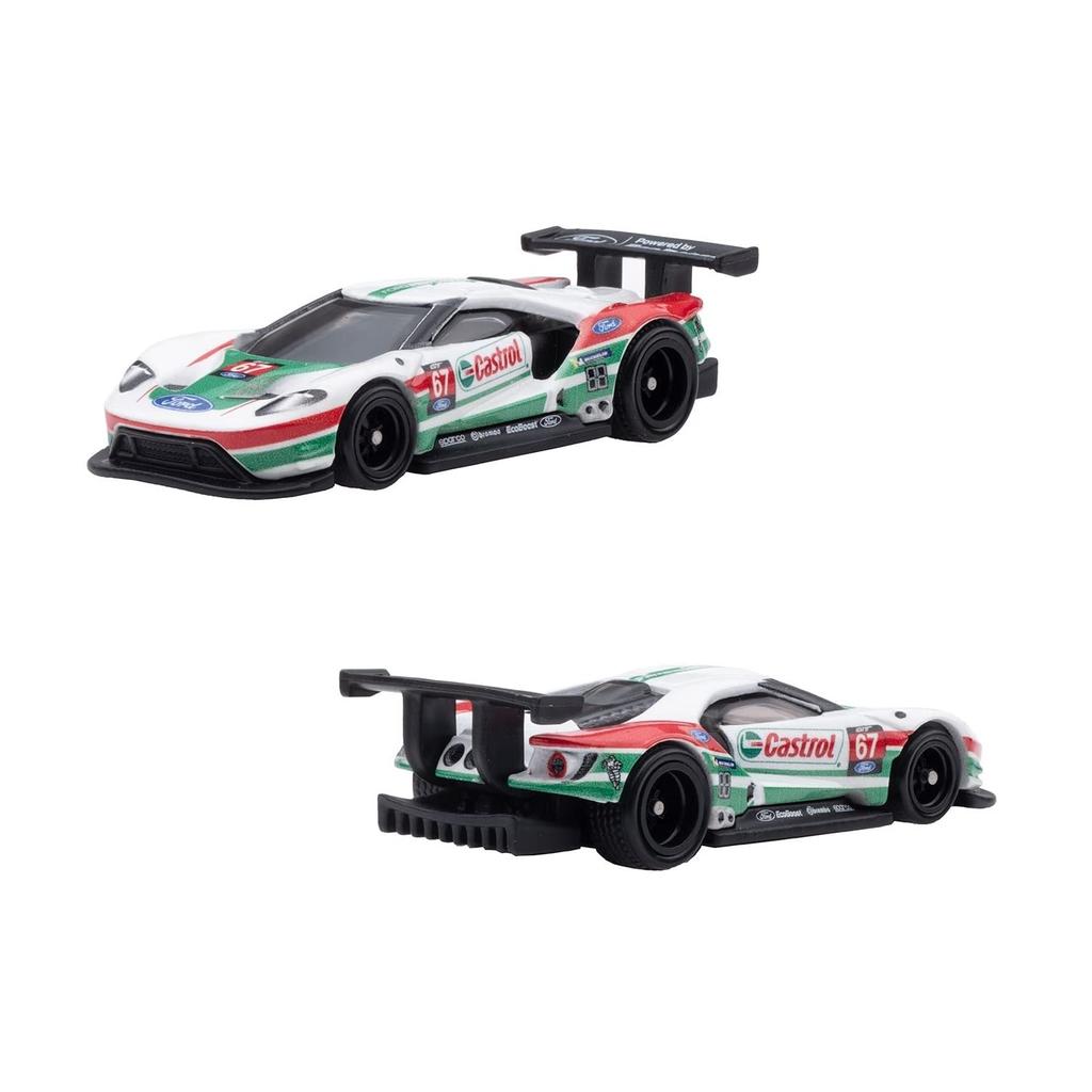 Hot Wheels Premium 2 ცალი Ford GT Race წლების და HCY72 - '16 [3+] თეთრი/ლურჯი
