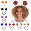 Fluffy Ball Hair Accessories Bobo Ball Head Buckle Wool Ball Hairband Wig Headbopper Costume Accessories Party Headwear