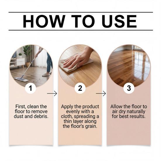 500ml Floor Repair Agent Streak-Free Long-Lasting Shine High Solids Coating Floor