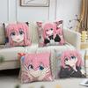 Anime-Mädchen Gotoh Hitori Kissenbezug Bequem weich Kissenhülle für Sofa Wohnzimmer Heimbüro Dekor Schutzhüllen