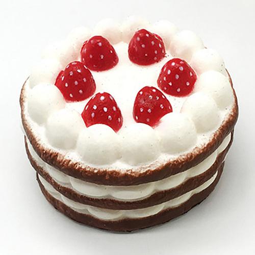 1pc Simulation Cake Model Strawberry Big Fruit Food Slow Rebound Pinch Music Soft Vent Decompression Toy Window Display Props