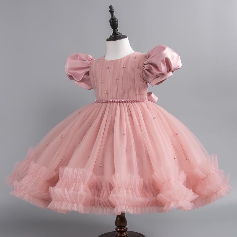 Baby Fluffy Summer Dress: Princess Skirt for Girls' Birthday, Banquet, or Performance.