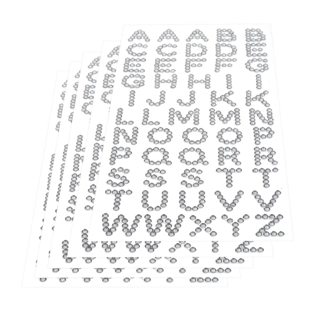 Buy DAIJIA1495 Sheets Useful Durable Acrylic Alphabet Stickers Diamond