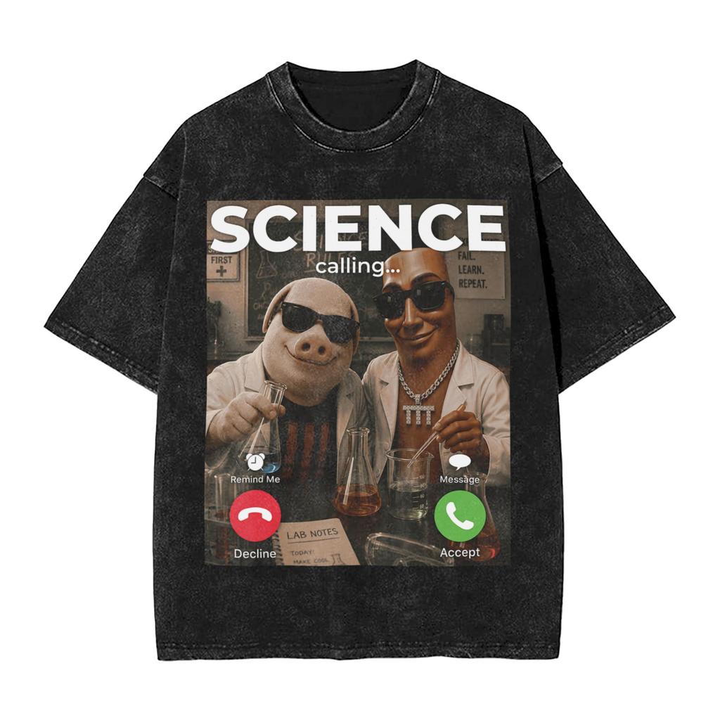 Lab Experiment Bros Tung Sahur John Pork Science Lab Meme T Shirt Fashion T Shirts Short Sleeve Y2K Tops Beach Casual Clothes