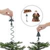 Green Christmas Tree Topper Stand Lightweight Decoration Holder Rotating Stand  Christmas Tree