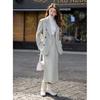 Mocana Damen Elegantes Langarm-Blazer- & Rock-Set