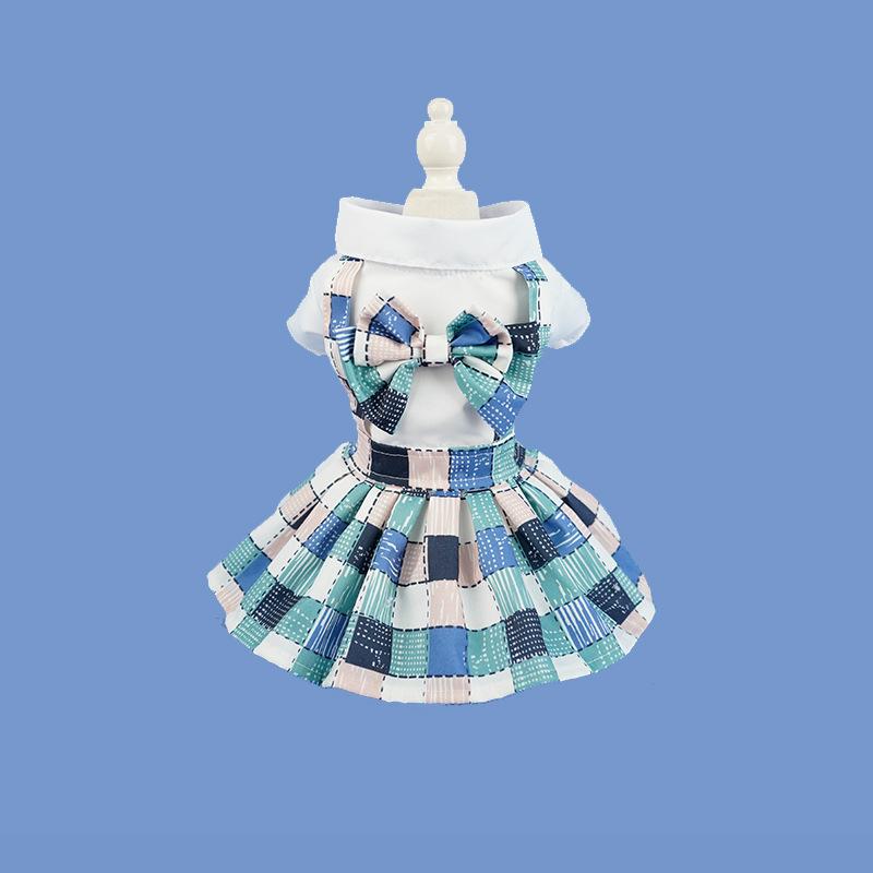 

Юбка в британском стиле для собаки-питомца, клетчатая юбка jk, новая одежда для собак на весну и лето, одежда для кошек XL