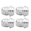 4PCS AN8 3 4in Male Thread Billet Aluminum Alloy Car Thread Connectors Weld In Pipe Fitting