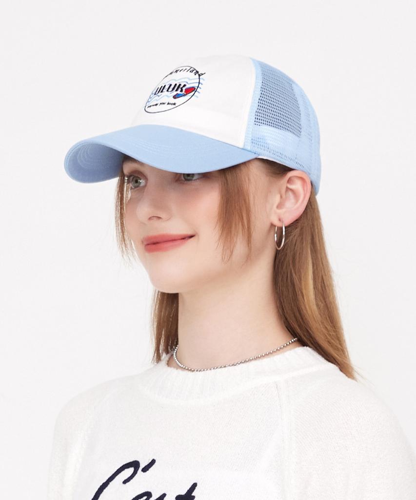 ULUK Summerland Embroidered Mesh Ball Cap_Sky Blue