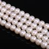 1String, Potato-shaped Pearls, 11–12 Mm, White Natural Freshwater Pearl Beads for Jewelry Making DIY Necklace Bracelet Crafts, Mother's Day Gift 36cm
