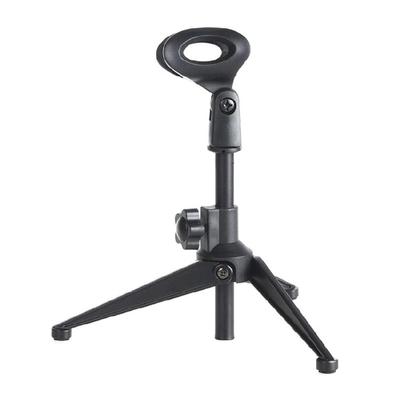 Universal Desktop Microphone Stand Compactly Tripod Base Holder For Studio Recording Online Meetings And Broadcasting