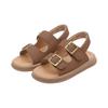 Girls Open Toe Sandals Soft Sole Beach Shoes Adjustable Buckle Straps Non Slip Lightweight Summer Footwear for Toddlers and Kids