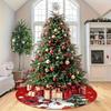 Santa Claus Christmas Tree Skirt Reindeer Pattern Christmas Tree Skirt Cushion for Festive Decoration for Home New Year Gifts