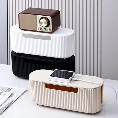 Cable Storage Box Desktop Power Strip Storage Box Dustproof Socket Storage Box Home Wire Case Wire Management Cable Organizer
