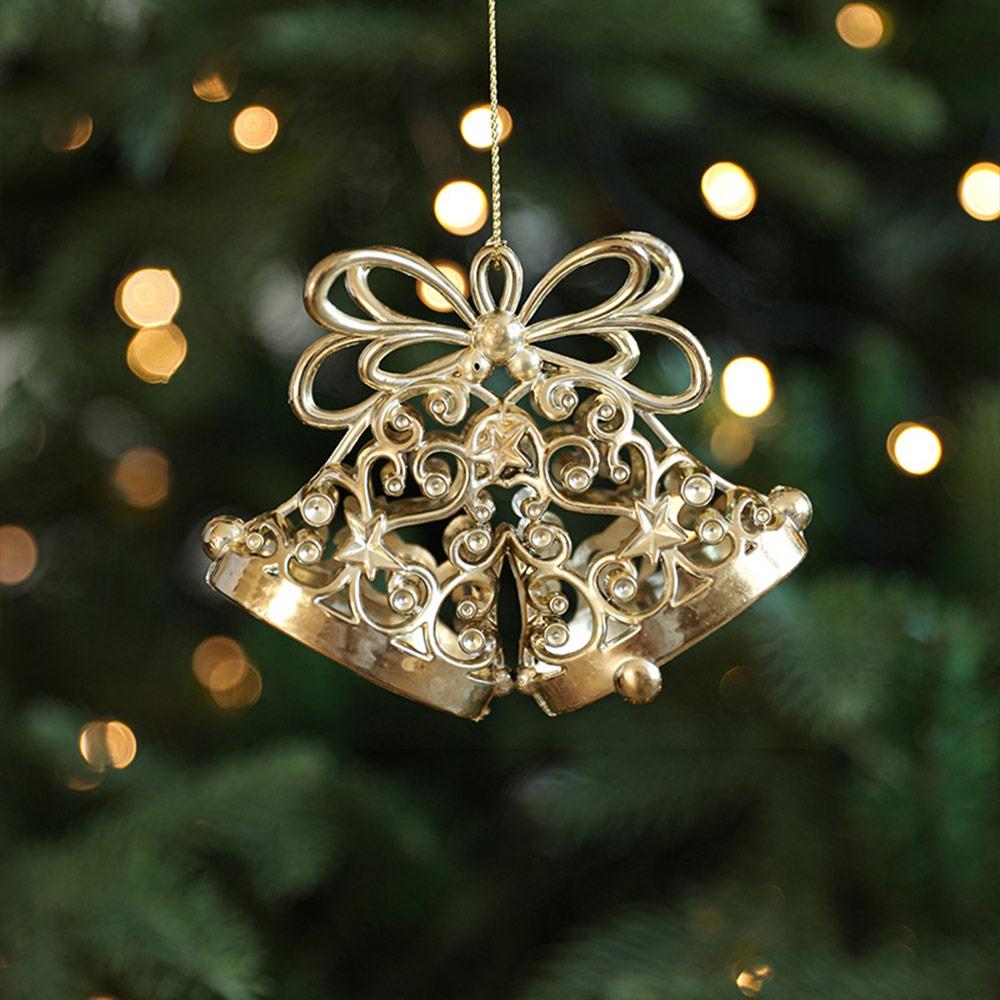 Plastic Xmas Ornament Ball Gold Christmas Tree Ornament Creative Xmas Baubles  Scene Making