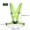 2pcs Green Color Reflective Safety Vest Unisex Design Warning Safety Vest  Night Running
