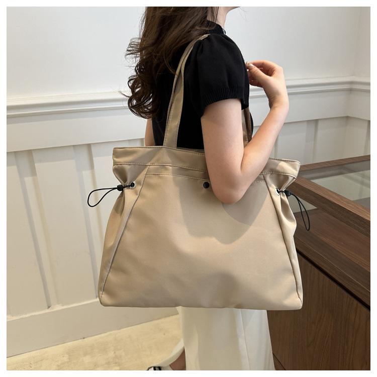 Women's Oxford Large Capacity Tote Bag Fashionable School Commute Shoulder Handbag Simple Casual Daily Purse