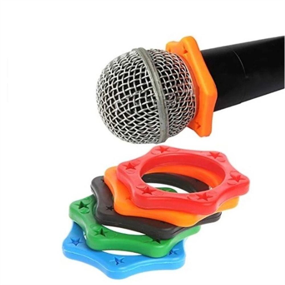 Handheld Microphone Sleeves Microphone Holder Microphone Ring Bottom Rod Sleeve Mic Protection Ring