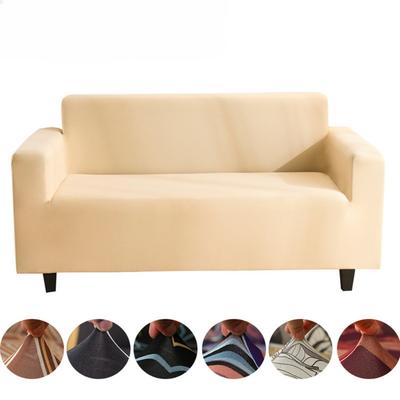Elastic Sofa Cover Slip Proof Simple Solid Color Cushion Protector Modern Minimalist Luxury Home Decor