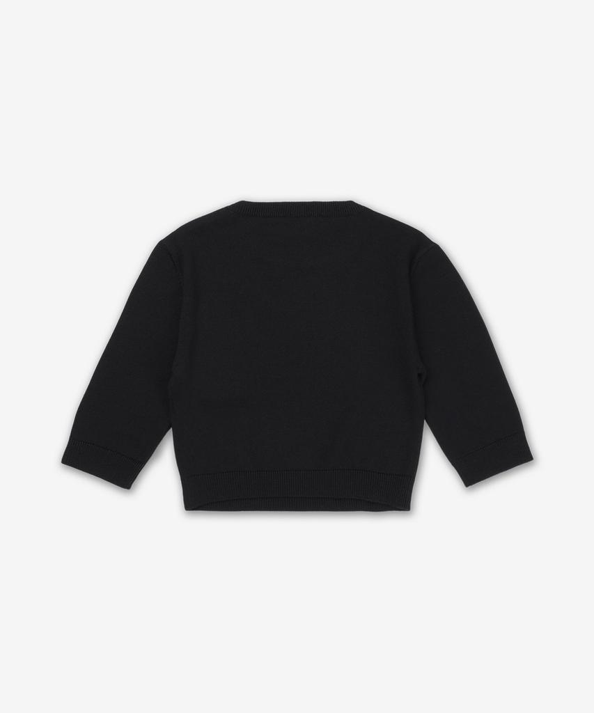SAINT LAURENT Wool Crop Half Sleeve Knit - Black / 818023Y76Yj1000