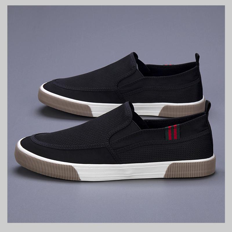 Fashion Quality Men Slip-on Shoes 2024 New Men's Casual Shoes Outdoor Sports Breathable Anti-odor Soft Male Loafers