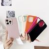 Candy Color Luxury Leather Texture Silicone Soft Case For iPhone 16 15 14 13 12 11 Pro Max Plus Matte Ultra Thin Cover Shell 16