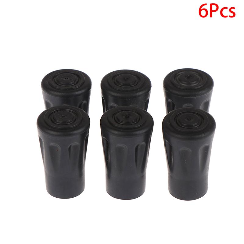 

6 Pieces Anti-Slip Hiking Poles, Protective Cap, Walking Stick Tip Bottom Pads Climbing Protective Covers Plastic Foot Covers A