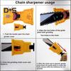 Universal Chainsaw Sharpener Kit Easy-to-use Chainsaw Sharpening Tool with Whetstone Portable Chainsaw Sharpener for 14/16/18/20 Inch Two-Hole