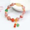 2026 Ximang 2026an Agate Pumpkin Beads Bracelet Candy Jewelry Factory Live Delivery S2041413