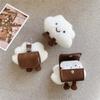 Cloud Cowhide Pattern Is Suitable for Apple AirPods 1 Generation Bluetooth Headset Protective Case Pro1 Headphone Case 1st Generation Hanging Buckle
