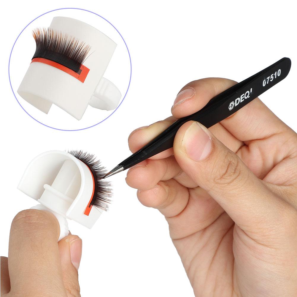 Grafting False Eyelashes Extension Glue Ring Cup U Shaped Pallet Lashes Holder Makeup Tool 01#