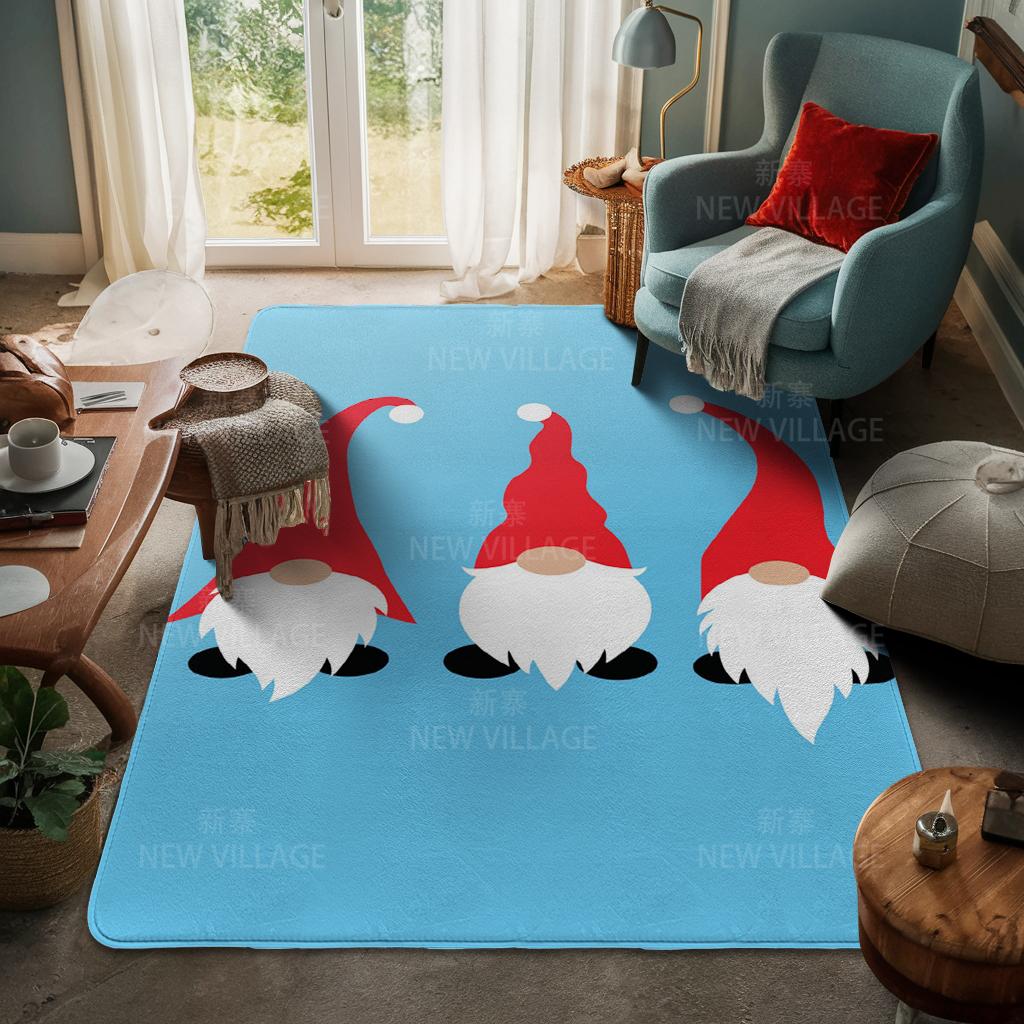 House Entrance Carpet Home Door Mat Living Room Bath Foot Bathroom Non-slip Water Absorption Rugs Bath Merry Christmas Winter