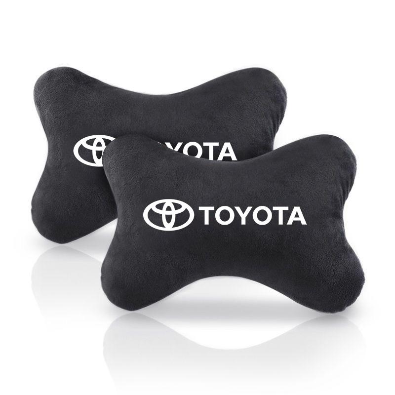 Suede Car Seat Neck Headrest Pillow Shoulder Pad For Toyota Camry Auris Corolla Yaris Aygo RAV4 Prius CHR Hilux Avensis Cruiser