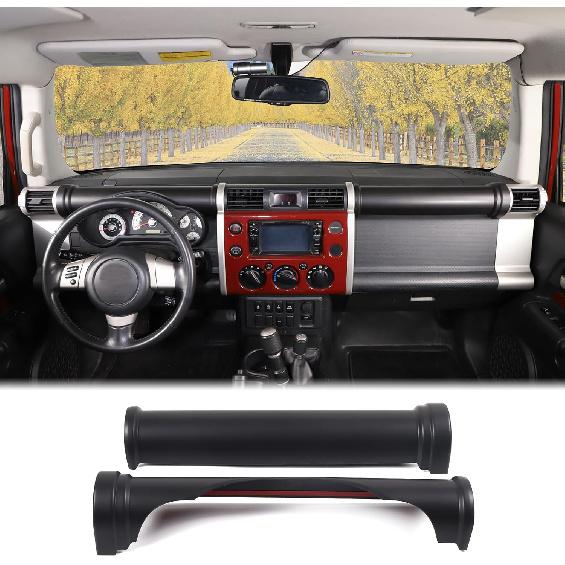 

Aunginsy Car Center Console Dashboard Panel Trim Cover Fit for Toyot@a FJ Cruiser 2007-2021 Car Dashboard Dial Panel Cylindrical Trim Frame Dial матовый черный