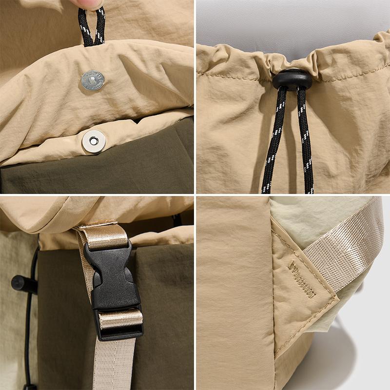 Japanese-style Color-Blocked Schoolbag Large-Capacity Casual Lightweight Waterproof Backpack Multi-Functional Outdoor Backpack