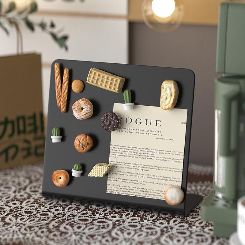 Magnetic Desktop Blackboard Memo Board - Erasable & Free-Standing for Office Use