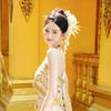 Flower Thai Metal Leaves Hairpin Ancient Golden Hair Fork Classical U-shaped Hairpin Wedding