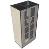 Modular Fireplace KRATKI FLOKI BOX Right 8 kW Ø 160 Quartz Sinter FOKOS SALE Black Thermotec